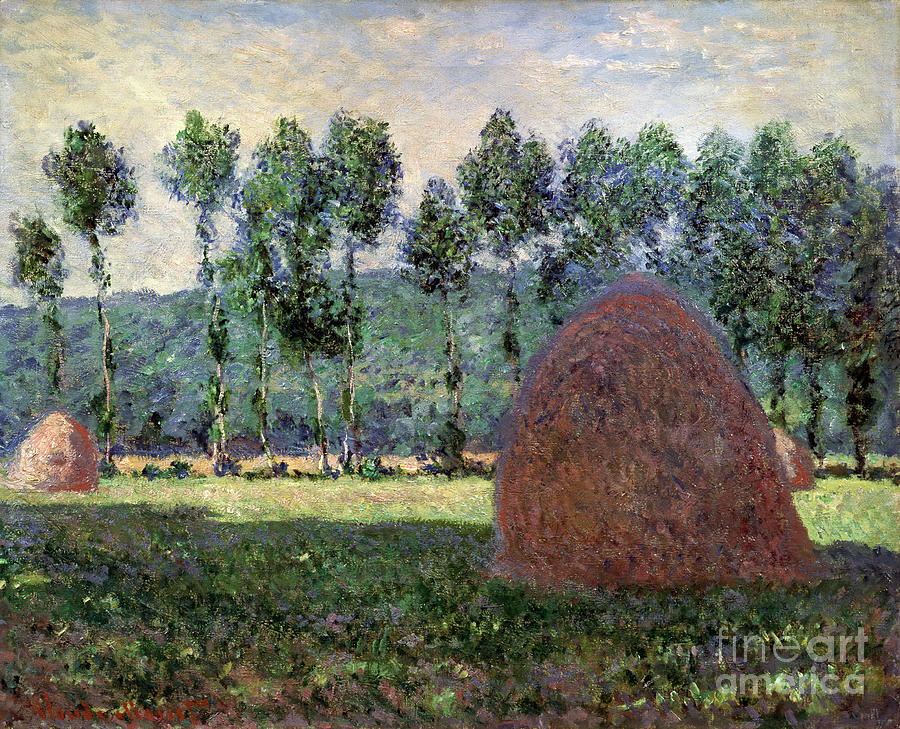 Haystack In Giverny, 1884-1889. Artist Drawing by Heritage Images