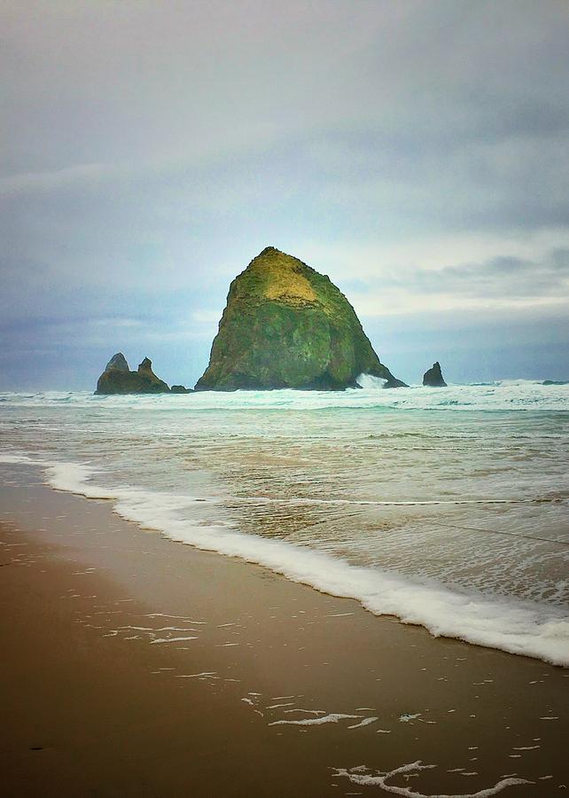 Haystack Rock, Cannon Beach Photograph by Jerry Abbott
