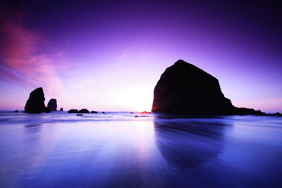 Haystack Rock Photograph by Jayson Colomby