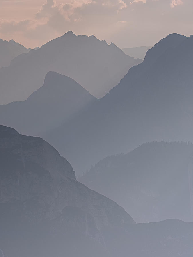 Mountain Photograph - Hazy Dolomites by Henk Goossens
