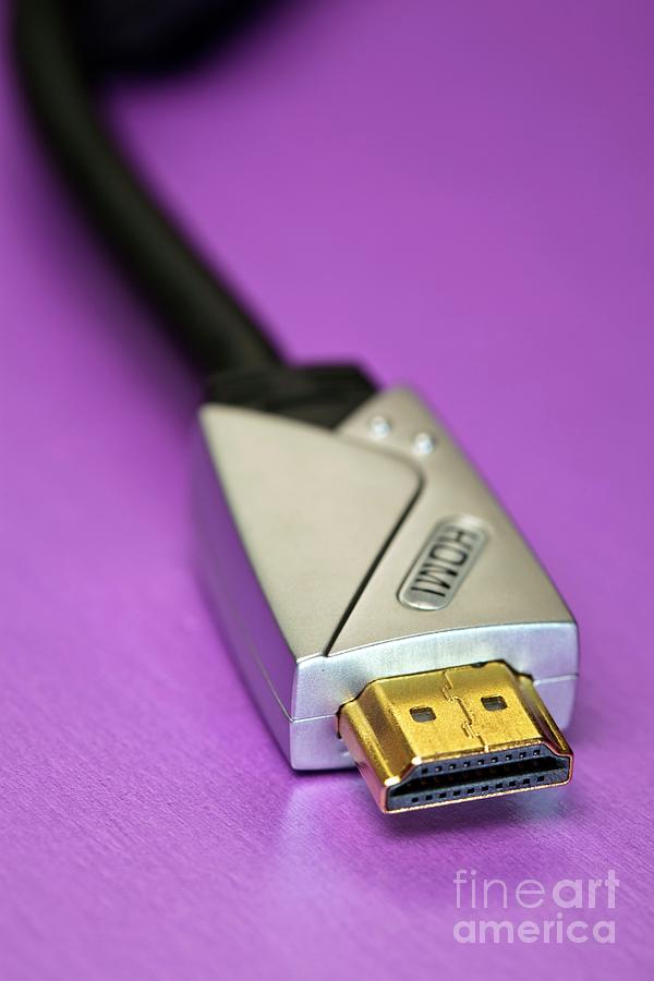 Hdmi Connector Photograph by Martyn F. Chillmaid/science Photo Library
