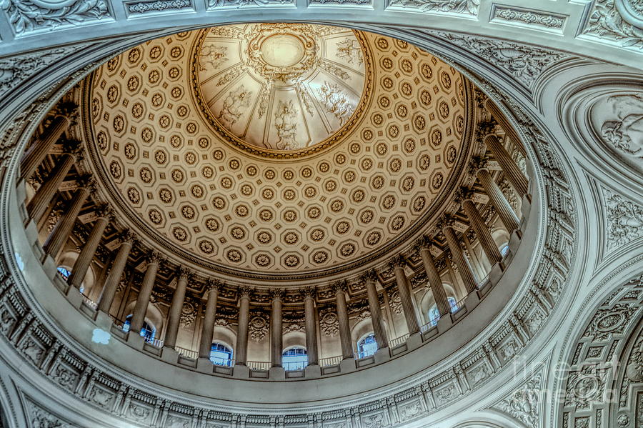 HDR Superb City Hall Dome Up Close San Francisco  Photograph by Chuck Kuhn