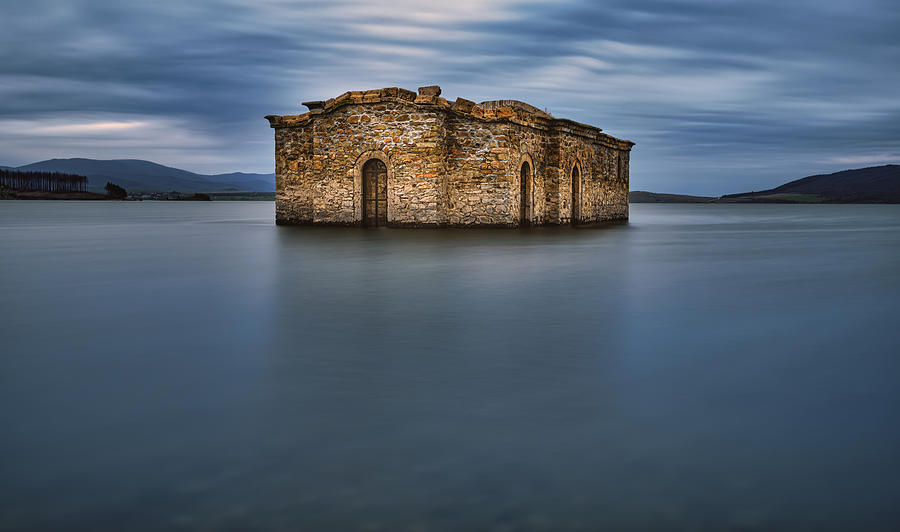 Architecture Photograph - ?he Submerged Church by Vasil Nanev