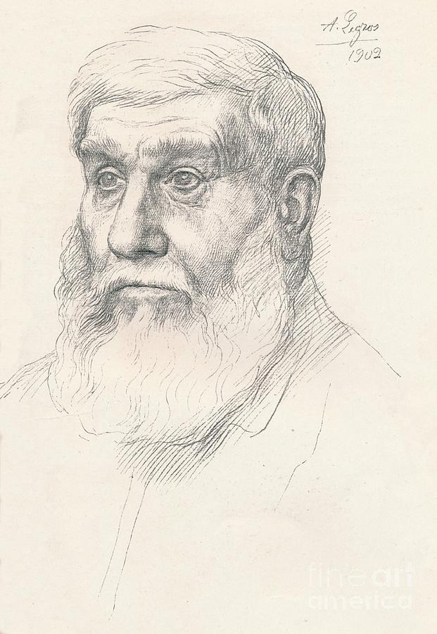 Head Of A Peasant, 1902, 1903. Artist Drawing by Print Collector