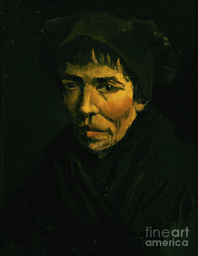 Head Of A Peasant; Tete De Paysanne, 1885 Painting by Vincent Van Gogh