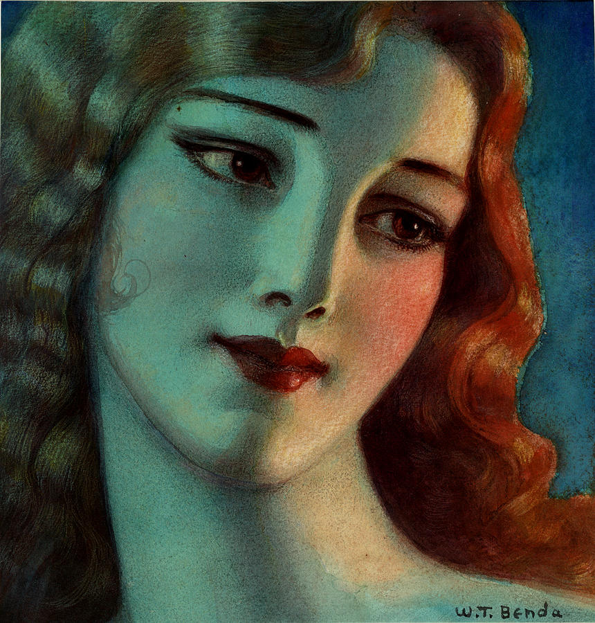 Head of a Woman by Wladyslaw Theodore Benda