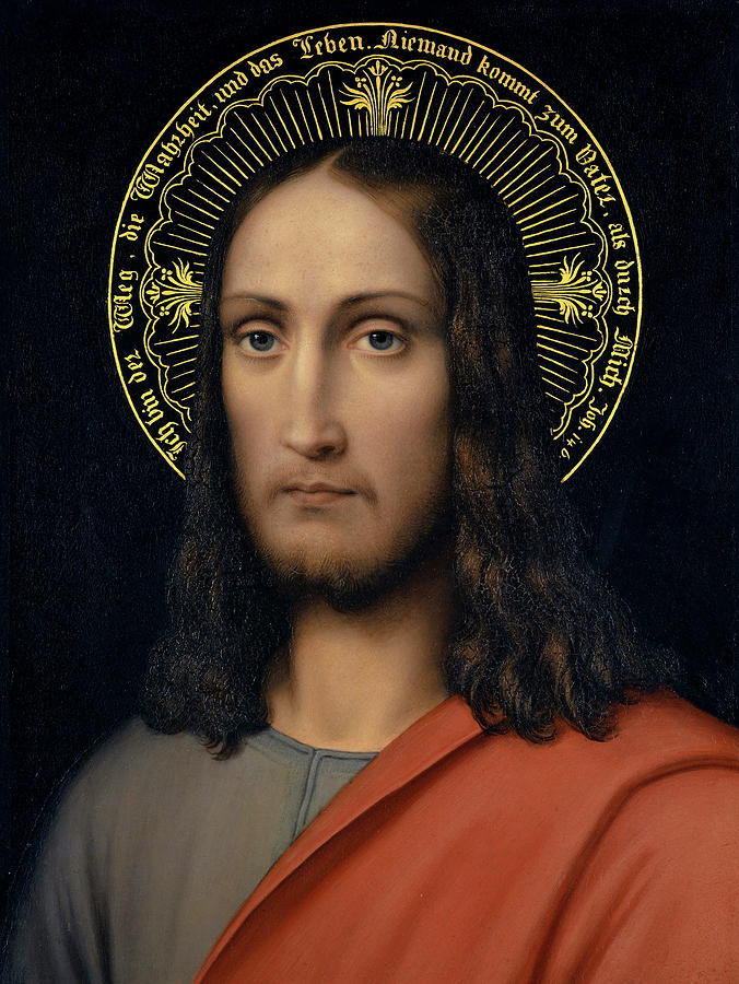 Jesus Christ Painting - Head of Christ by Joseph Schlotthauer