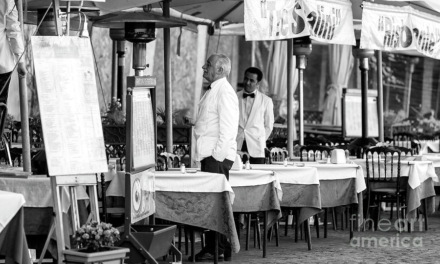Head Waiter Rome Photograph by John Rizzuto