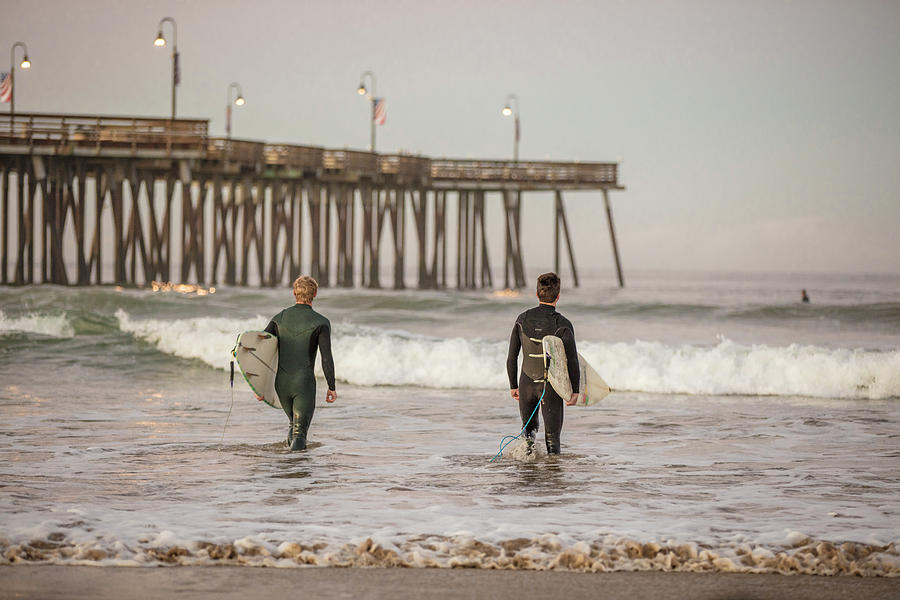 Heading to Surf Pismo Beach Photograph by John McGraw - Fine Art America