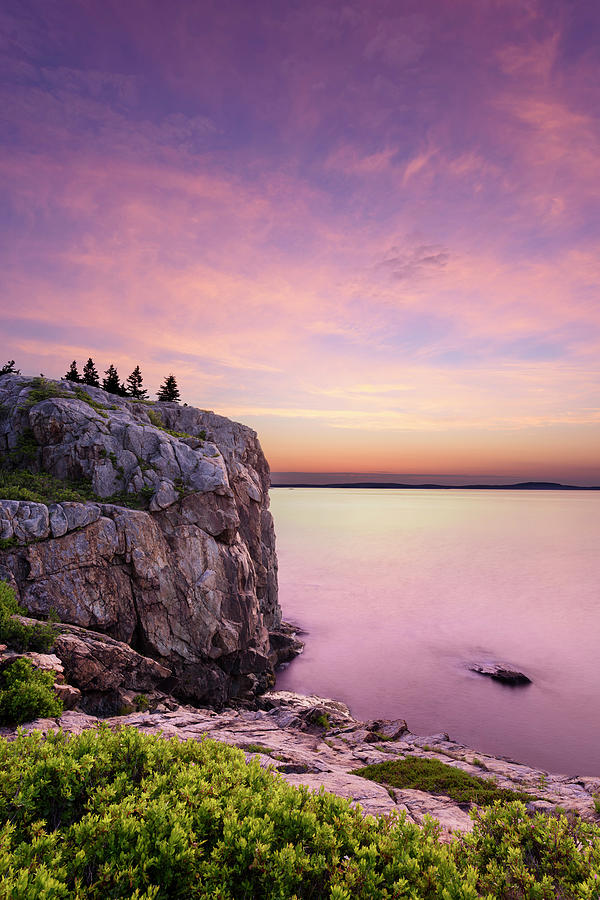 Sunset Photograph - Headland In Pastel - Vertical by Michael Blanchette Photography