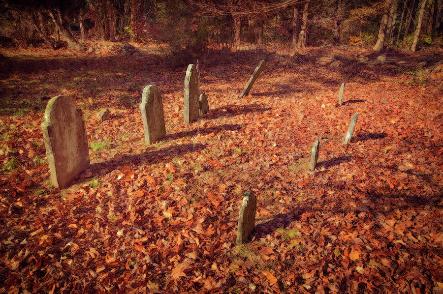 Headstones and Footstones Photograph by Andrea Swiedler