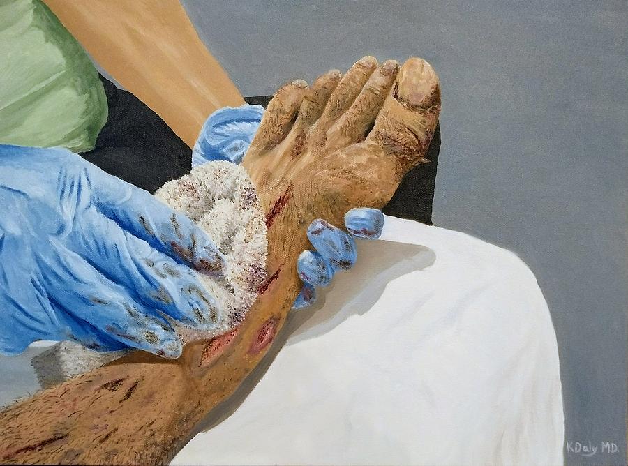Healing Hands Painting by Kevin Daly
