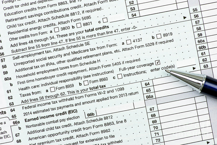 Healthcare And Taxes Photograph by Sherry Yates Young/science Photo ...