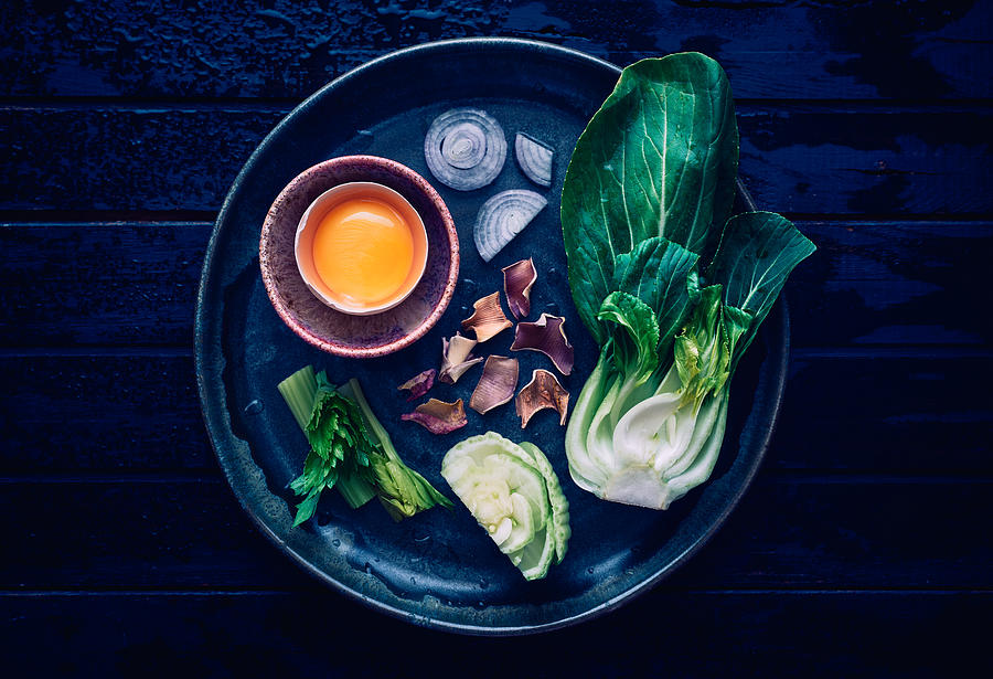 Healthy Asian Plate Photograph by Aleksandrova Karina