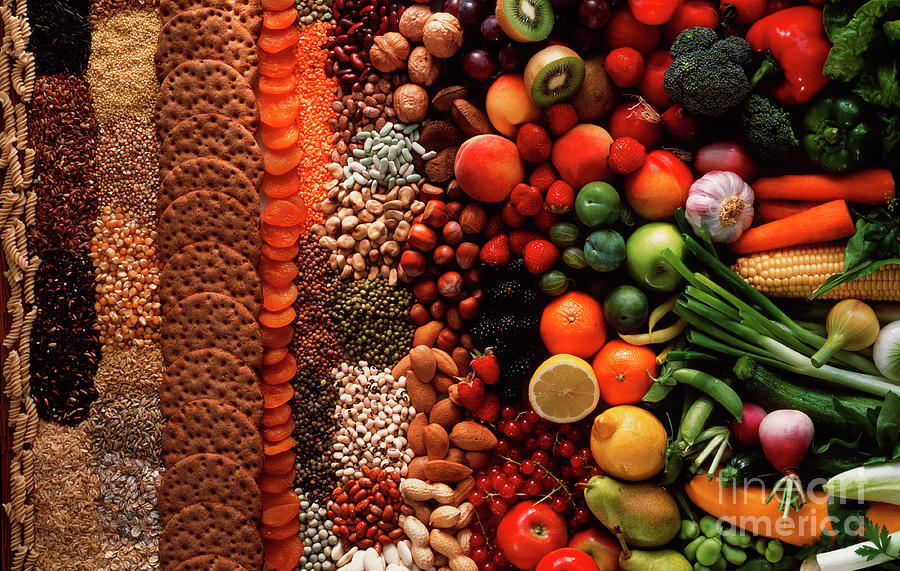 Healthy Foods Photograph by Maximilian Stock Ltd/science Photo Library