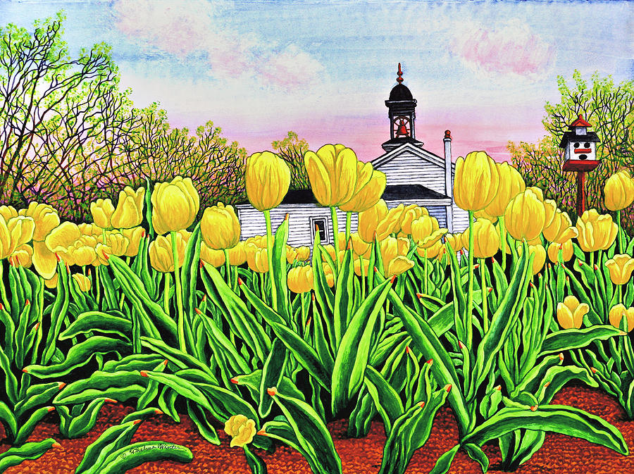 Flower Painting - Hear The Bells by Thelma Winter