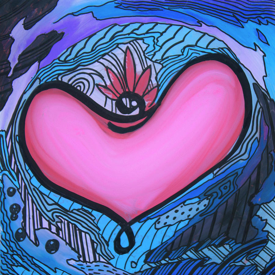 Valentines Day Painting - Heart 12 by Martin Nasim