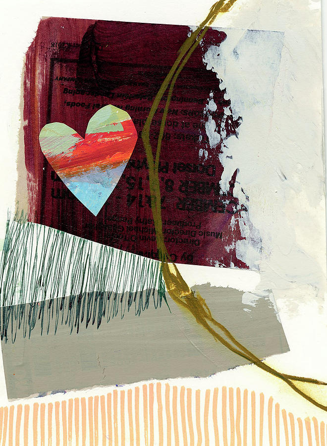 Pattern Painting - Heart #27 by Jane Davies