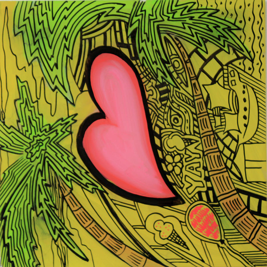 Valentines Day Painting - Heart 3 by Martin Nasim