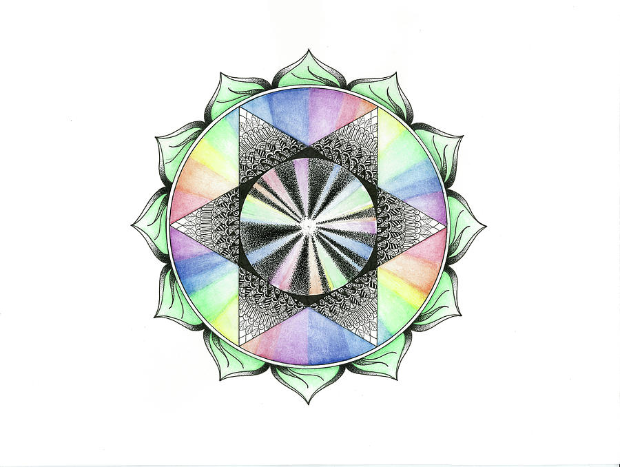 Heart Chakra Mandala Digital Art by Nicky Kumar