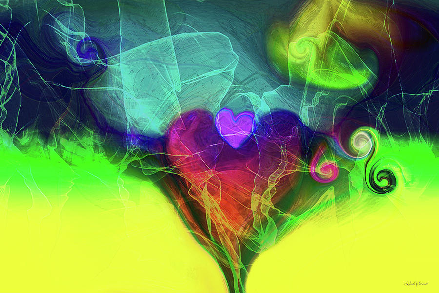 Heart Energy Digital Art by Linda Sannuti