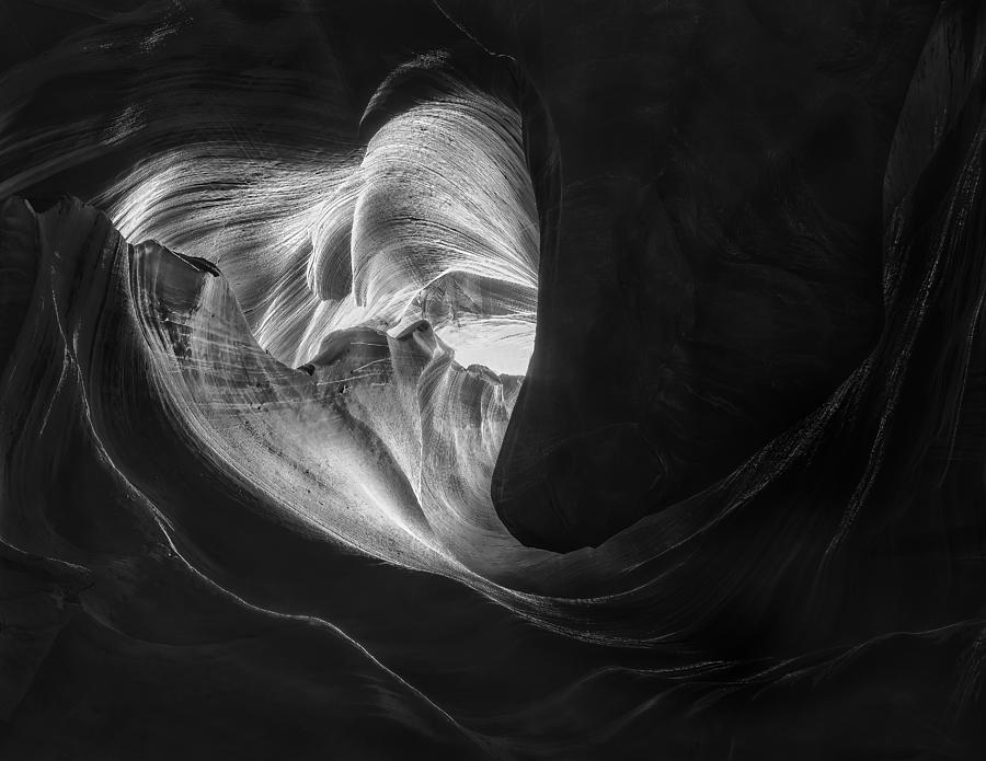 Landscape Photograph - Heart In Antelope Canyon  "???" by Janice W Chen