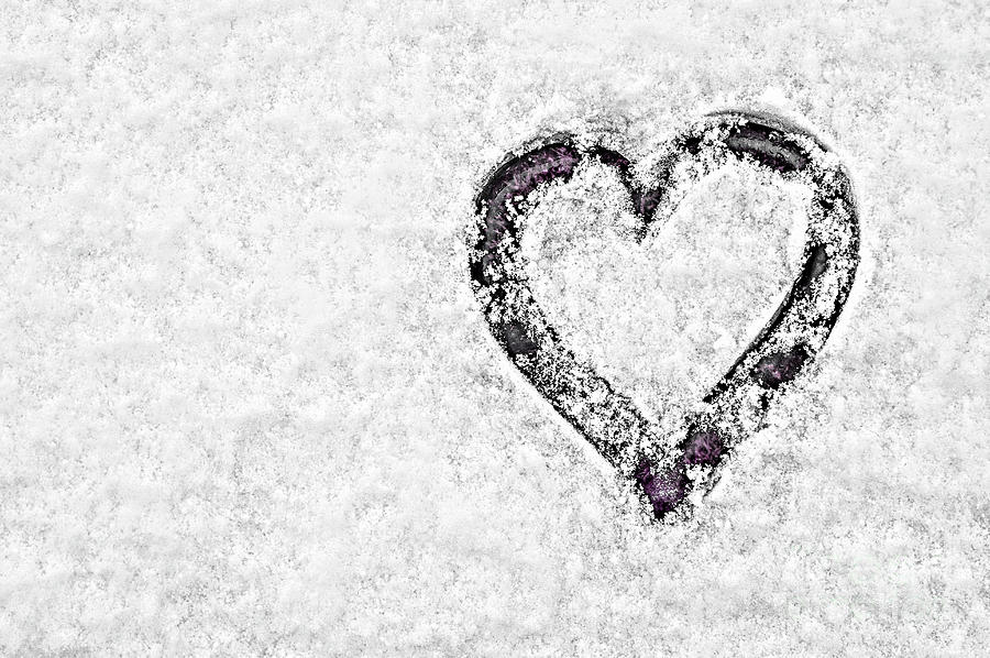 Heart In Snow Photograph by Jim Corwin