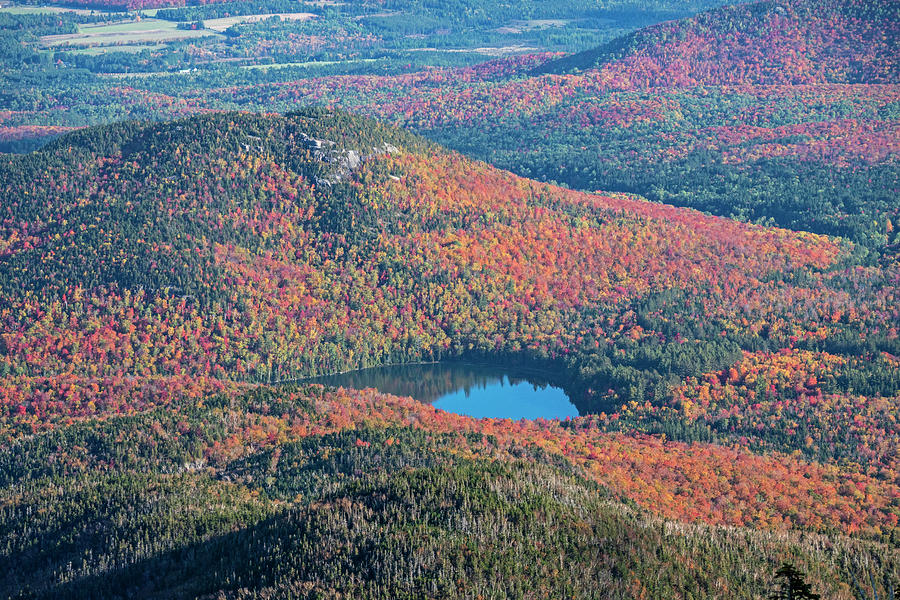 Heart Lake Autumn Reflection Adirondacks Upstate New York North Elba Photograph by Toby McGuire