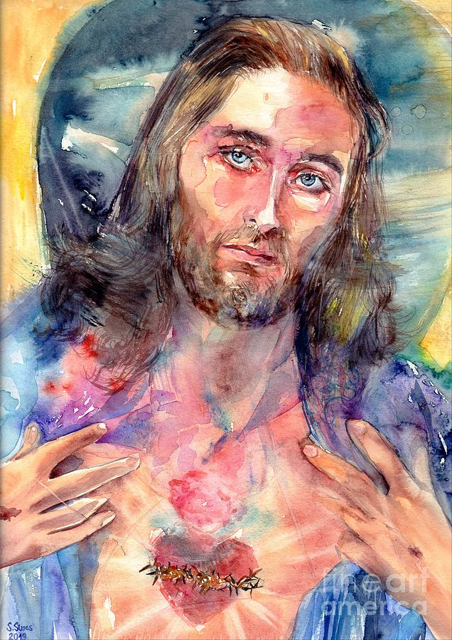 Jesus Christ Painting - Heart Of Jesus by Suzann Sines