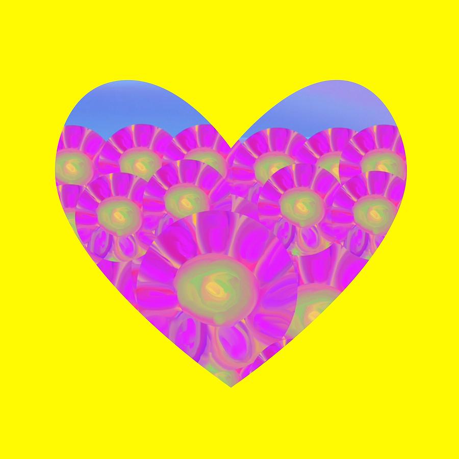 Heart of Peace Digital Art by Joan Ellen Kimbrough Gandy