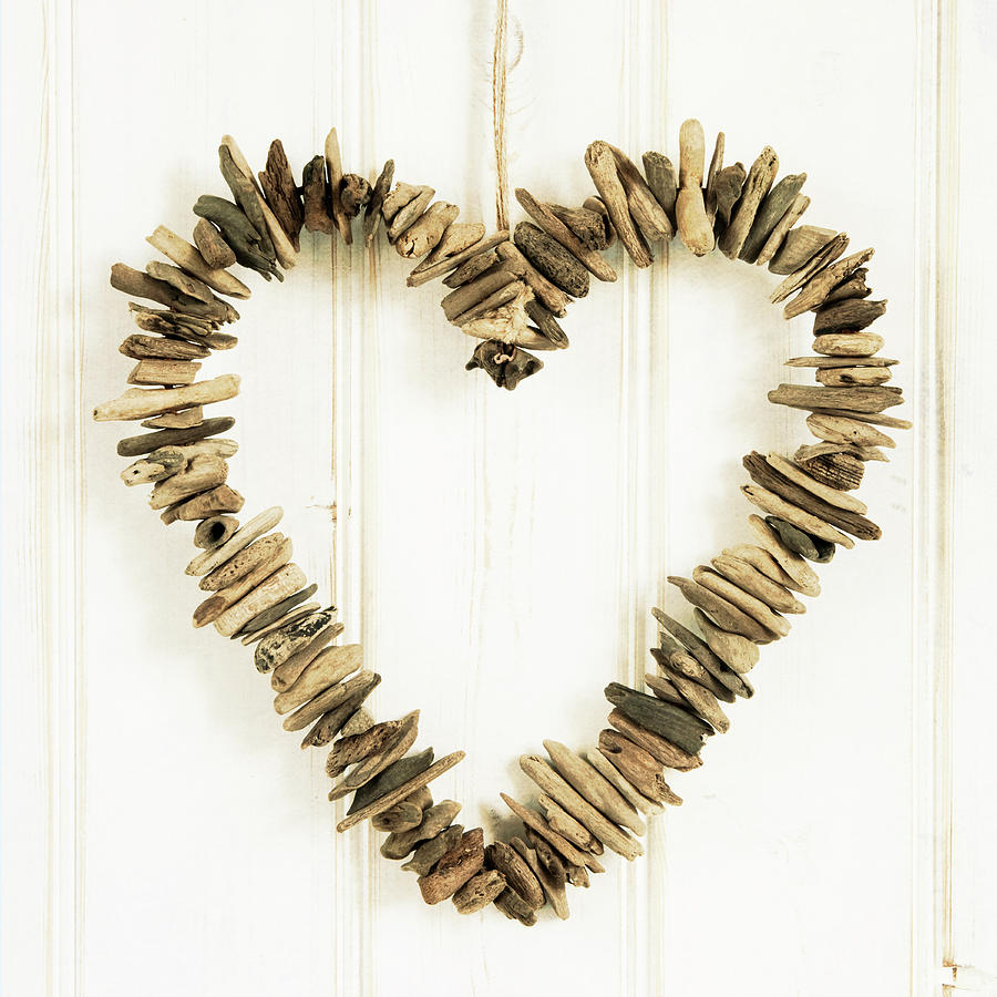 Still Life Photograph - Heart Of Pieces Of Wood by Tom Quartermaine
