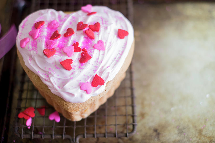 Heart Shaped Mini Cake Photograph by Eising Studio