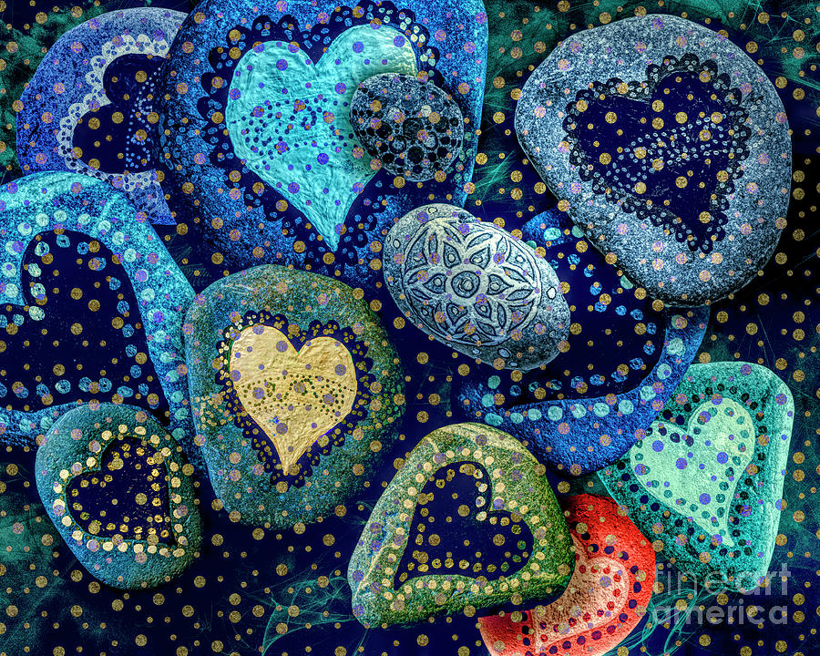 Hearts of Stone 02 Digital Art by Edmund Nagele FRPS
