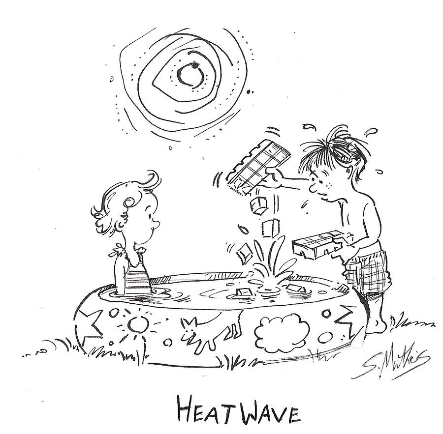Heat Wave Drawing by Shelley Matheis Heat Wave Drawing by Shelley Matheis