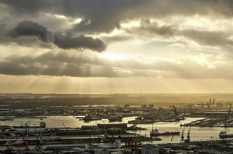 Heaven and the Harbour Photograph by Frans Blok