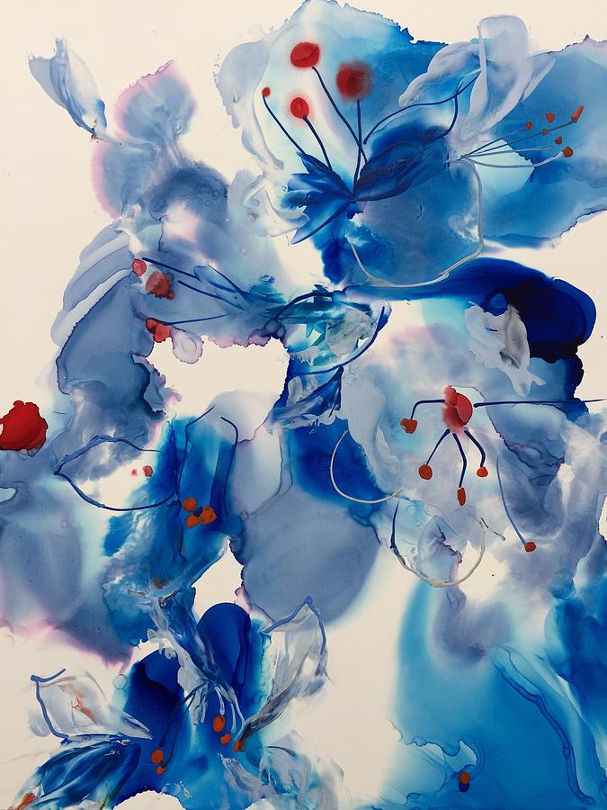 Heavenly Blue Painting by Bonny Butler