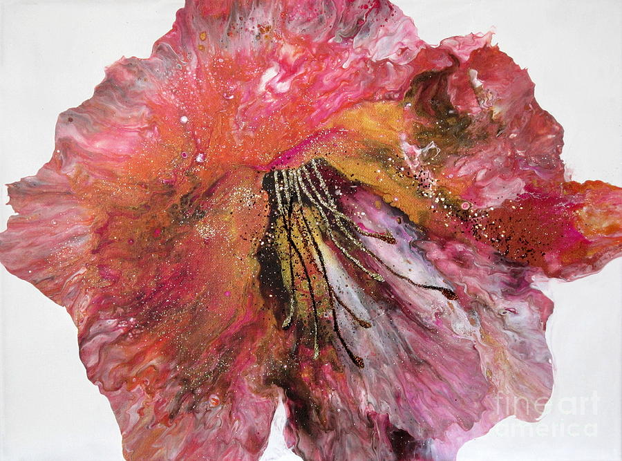 Heavenly Hibiscus Painting by Deborah Ronglien
