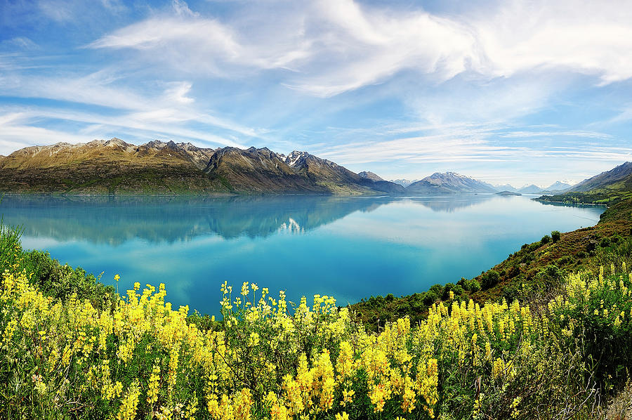 Heavenly Reflection, Lake Wakatipu Photograph by Atomiczen
