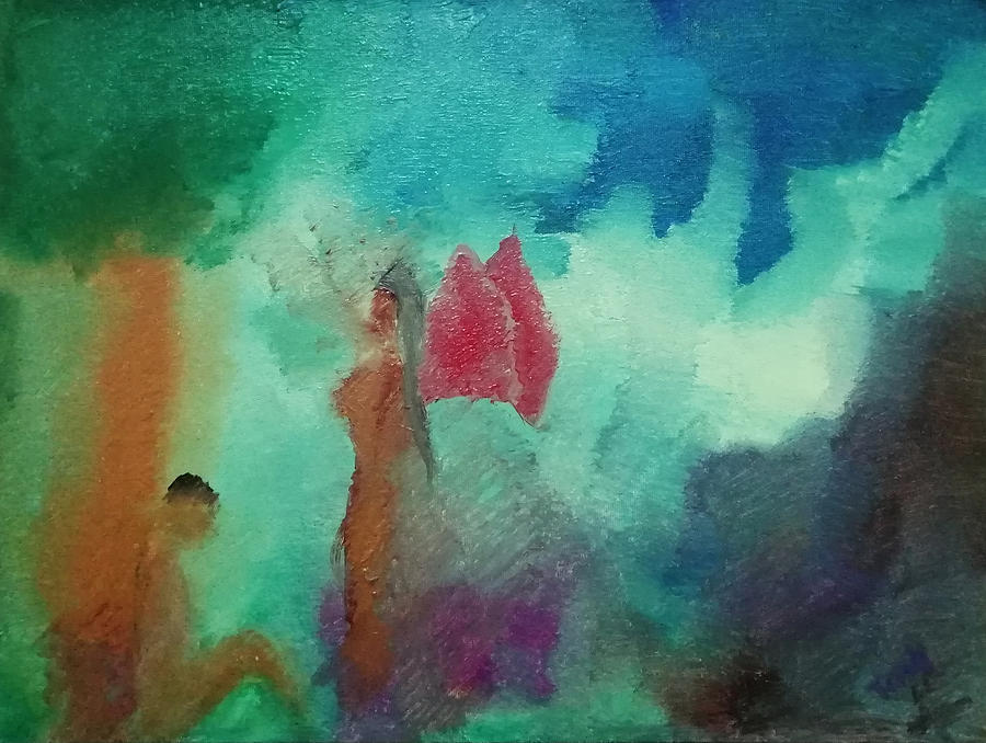 Impressionism Painting - Heavens other daughter by Khandker Tarek