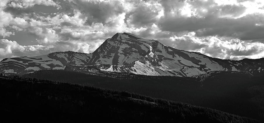 Heavens Peak - Black and White Photograph by Whispering Peaks Photography
