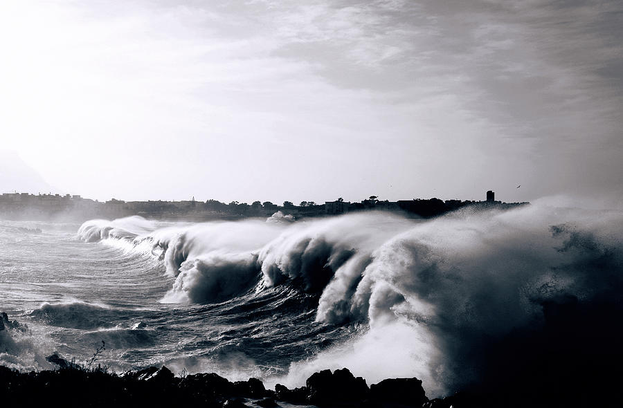 Heavy Seas Photograph by Peeterv