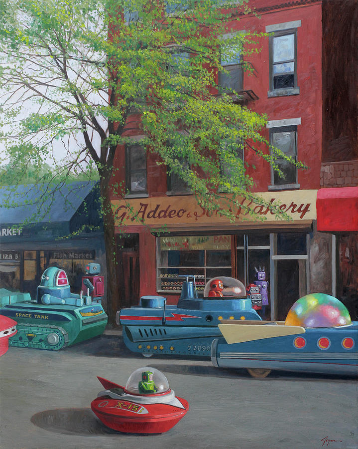 Car Painting - Heavy Traffic 2 by Eric Joyner