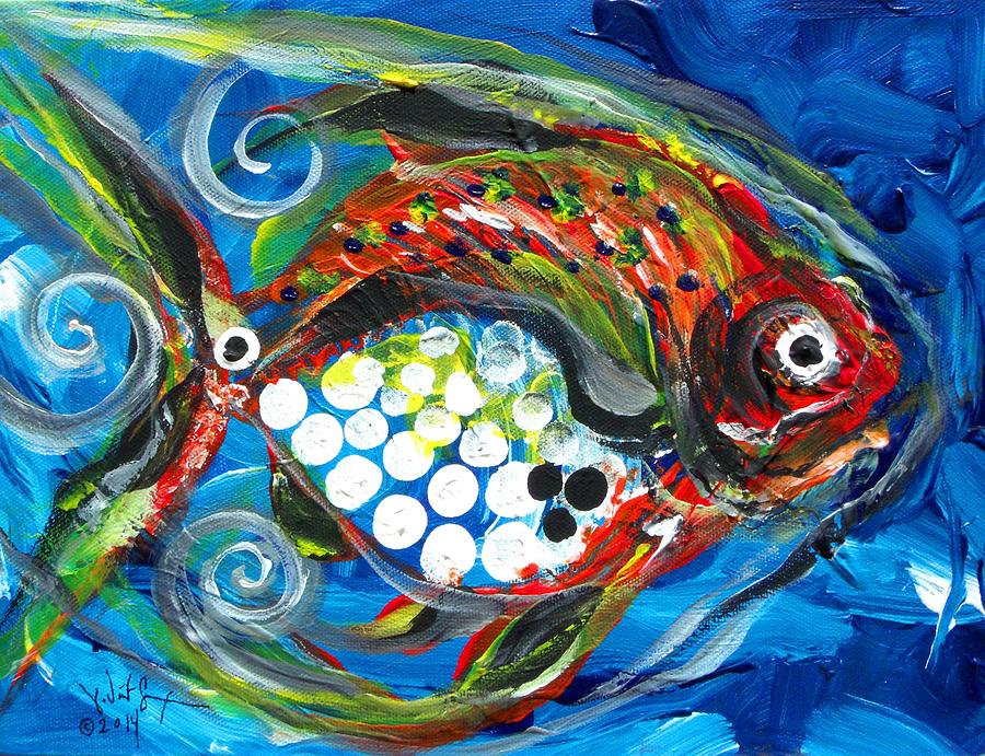 Hebo Fish Painting by J Vincent Scarpace