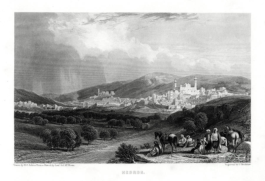 Hebron, 1887. Artist S Bradshaw Drawing by Print Collector