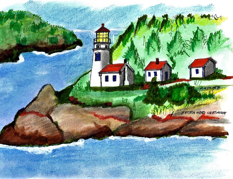Heceta Head Lighthouse Drawing
