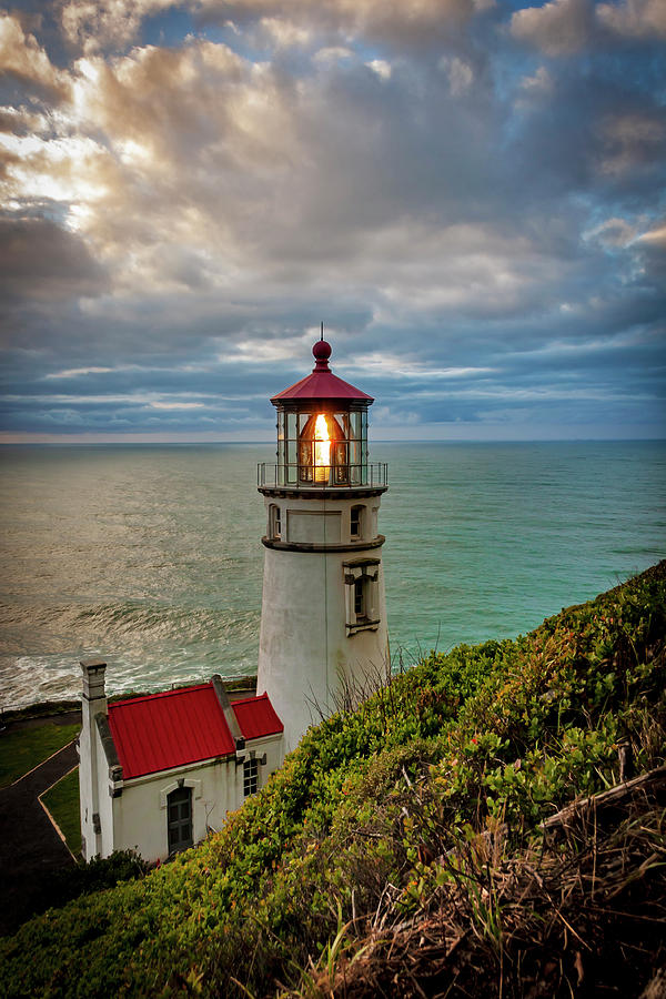 Heceta Lighthouse Photograph by Russell Colwell