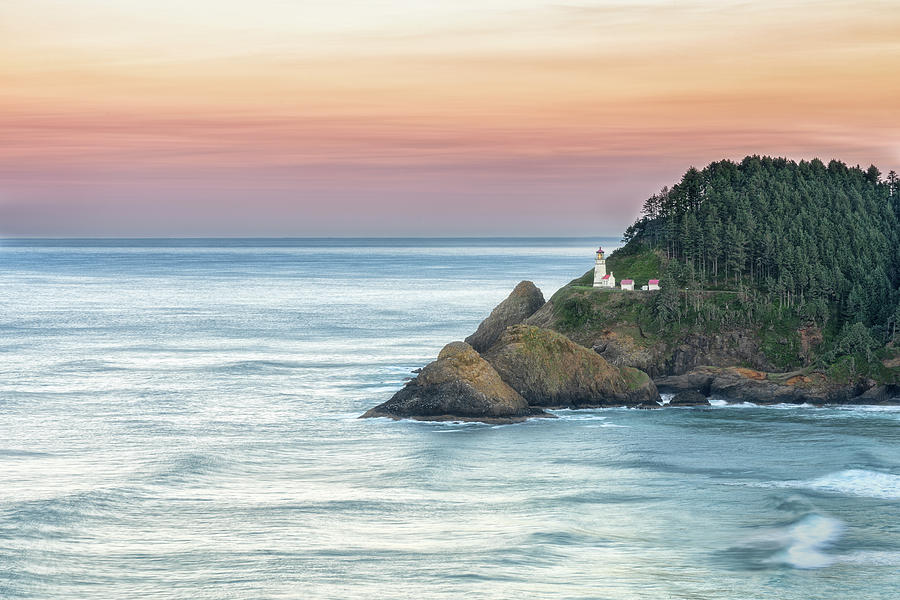 Lighthouse Photograph - Heceta Lighthouse by Russell Pugh