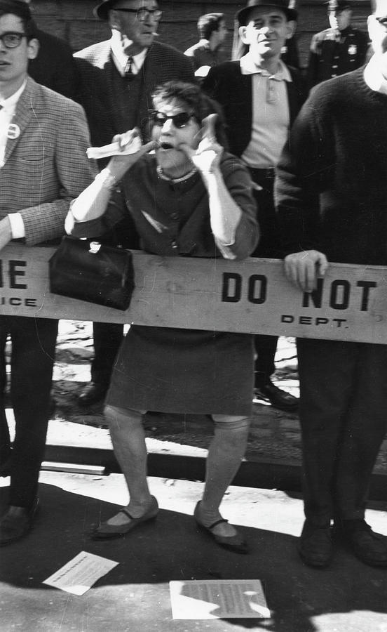 Heckler At Anti-war Demonstration Photograph by Fred W. McDarrah Heckler At Anti-war Demonstration Photograph by Fred W. McDarrah