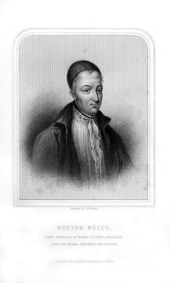 Hector Boece Or Boyce, Scottish Drawing by Print Collector