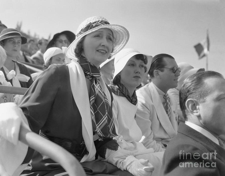 Hedda Hopper And Others Viewing Polo Photograph by Bettmann